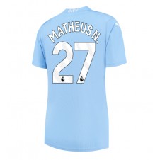 Manchester City Matheus Nunes #27 Hjemmedrakt Kvinner 2023-24 Kortermet